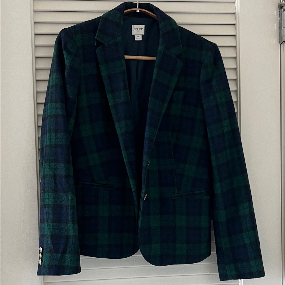 J. Crew Women’s School Boy Blazer in Navy and Forest Size 4